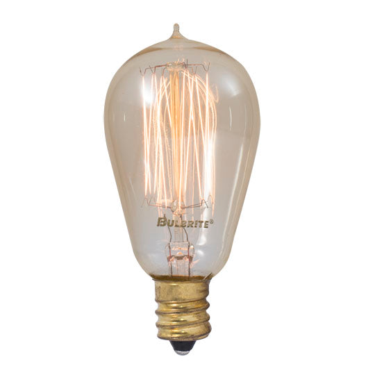 Replacement for Bulbrite 132515 NOS25A15/SQ/E12 Nostalgic A15 Antique Thread Bulb 25W 120V - NOW 132510