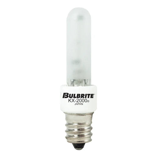 Bulbrite 473061 KX60FR/E12 60W Candelabra E12 Screw Base Single Ended Frost