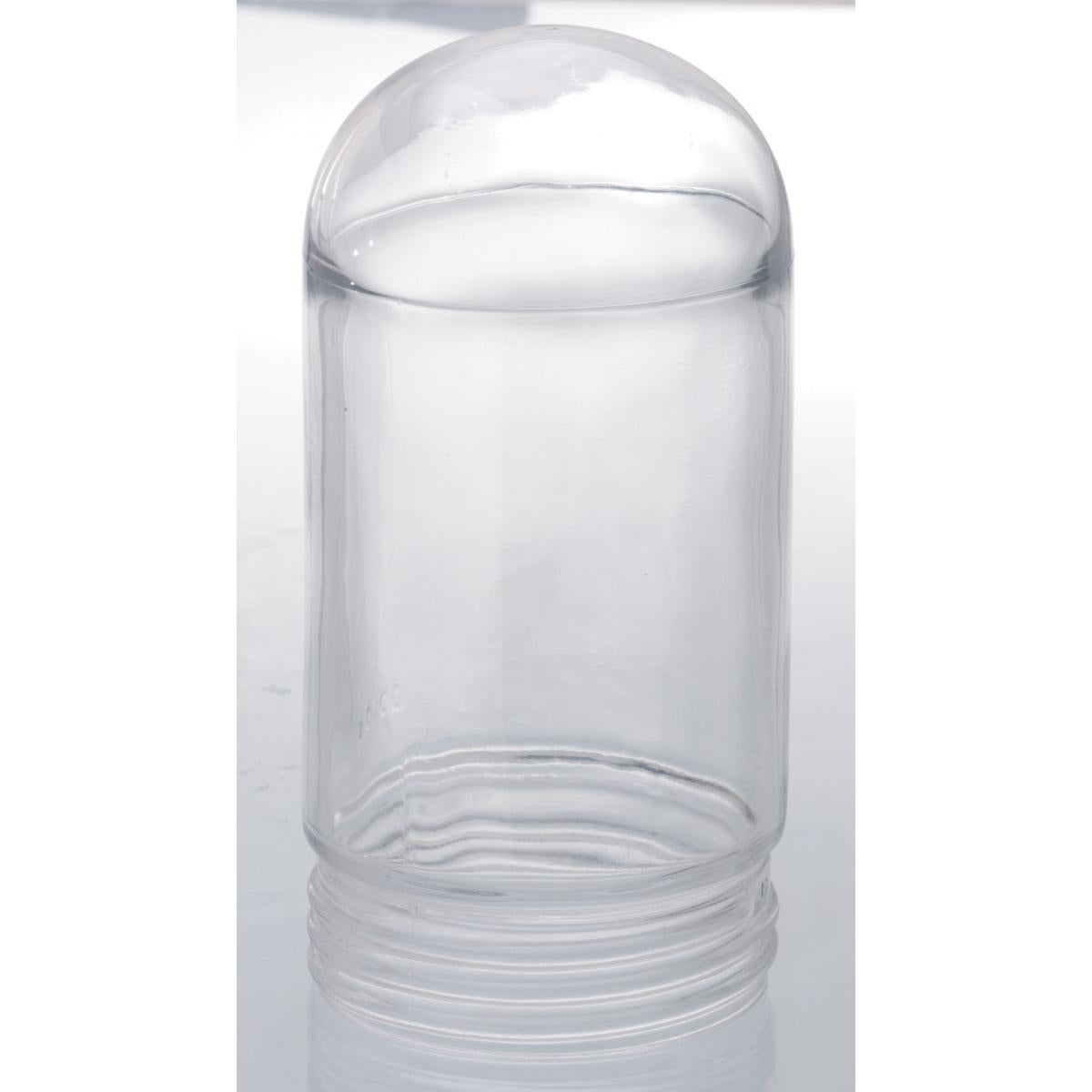 Satco 50-919 Clear Glass Jelly Jar 3.34 inch Diameter 3-11/64 inch Screw Fitter 6-15/16 inch Height