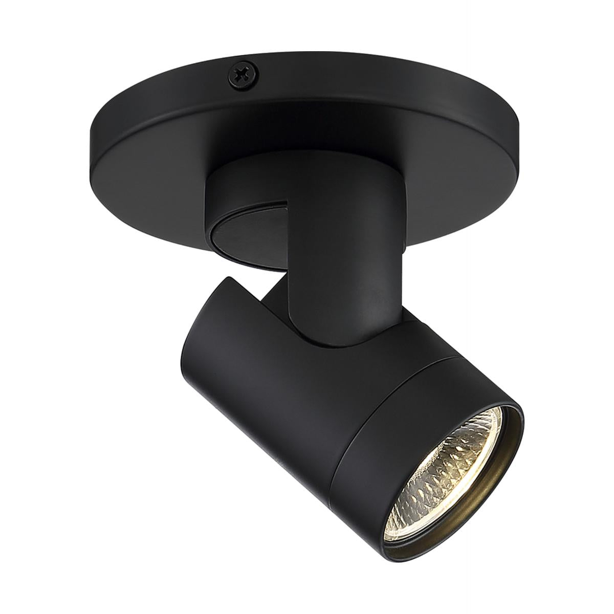 Satco 62-1105 12 Watt LED Black Barrel Monopoint 3000K 36 deg. Beam Angle