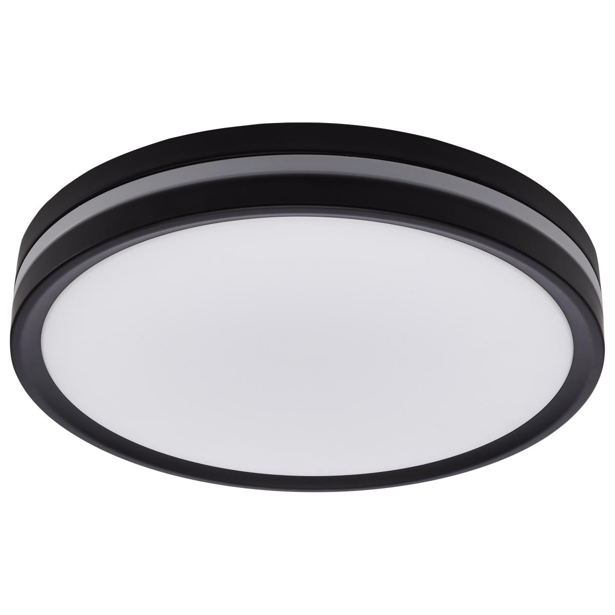 Satco 62-1693 15 Inch Surface Mount with Night Light 5 CCT Selectable Matte Black Finish