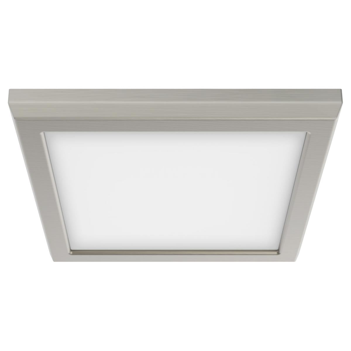 Satco 62-1717 Blink Pro - 11W 7in LED Fixture CCT Selectable Square Shape Brushed Nickel Finish 120V