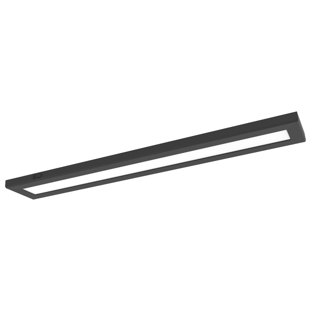 Satco 62-1782 Blink Pro Plus 42 Watt 5.5 in. x 48 in. Surface Mount LED CCT Selectable 90 CRI Black Finish 120/277 Volt Rectangular Shape