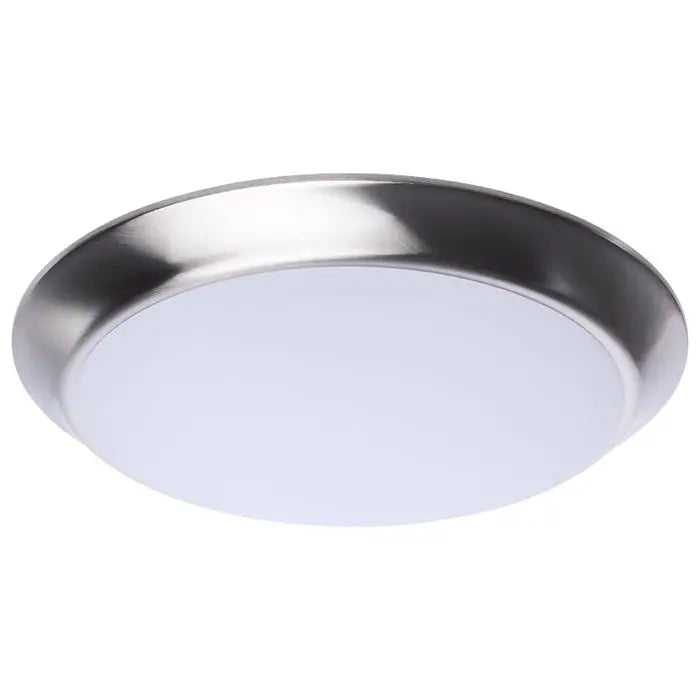 Satco 62-1802R1 7" LED Disk Light 27K/3K/35K/4K/5K CCT Selectable Brushed Nickel