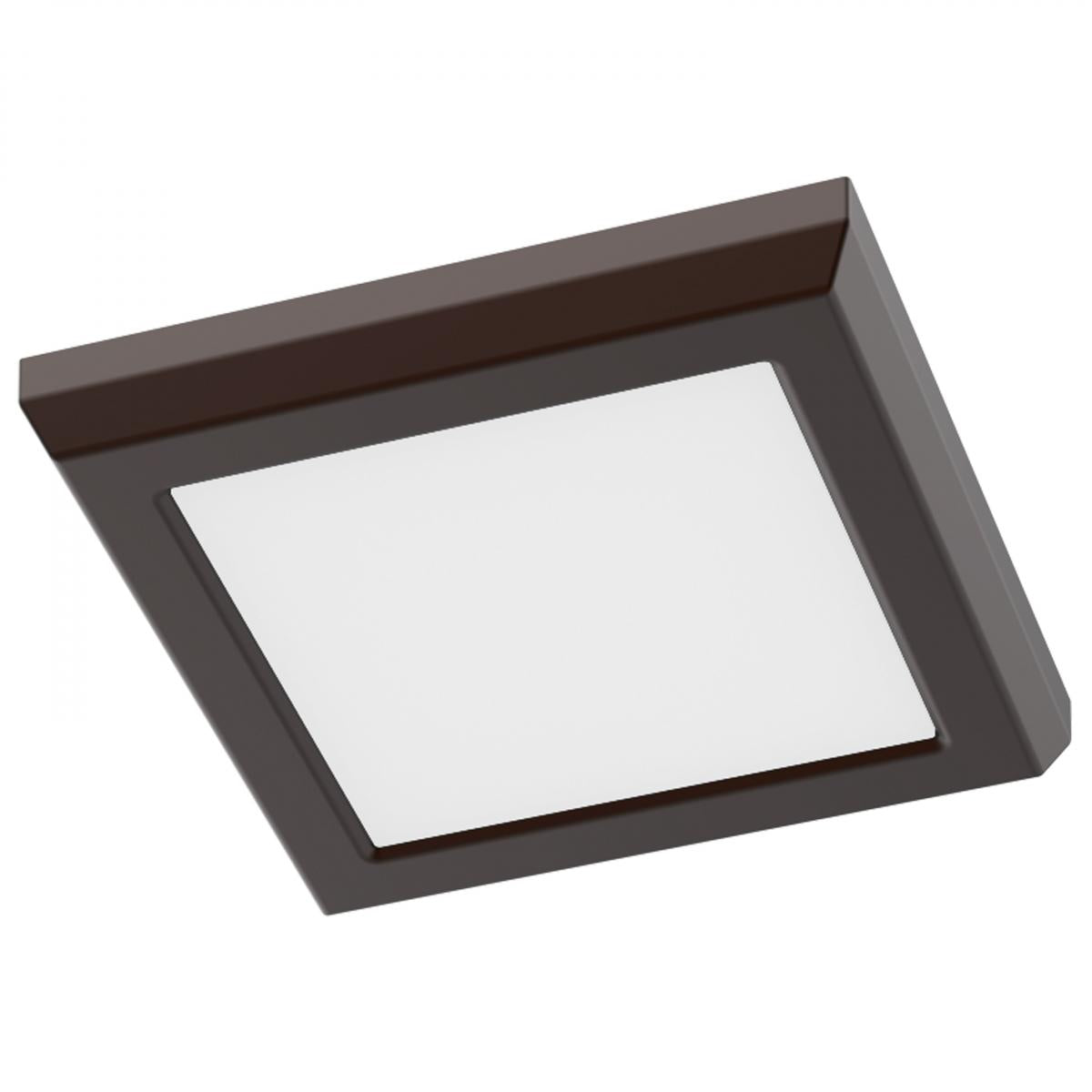 Satco 62-1906 Blink Performer - 8 Watt LED 5 Inch Square Fixture Bronze Finish 5 CCT Selectable