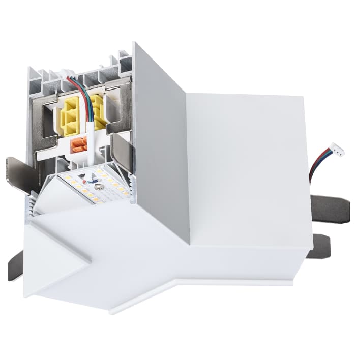 Satco 65-1186 LED Y-CONNECTOR LINEAR SYSTEM Momentum Y-Connector for LED Linear System White