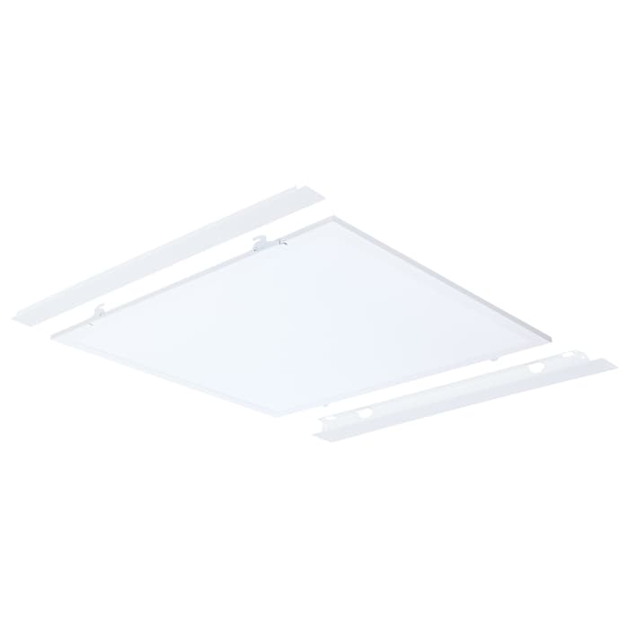 Satco 65-1321 40/30/20 Watt LED 2x2 Flat Panel Troffer Retrofit Kit 35K/4K/5K CCT Dimmable 120-277 Volt Matte White Finish