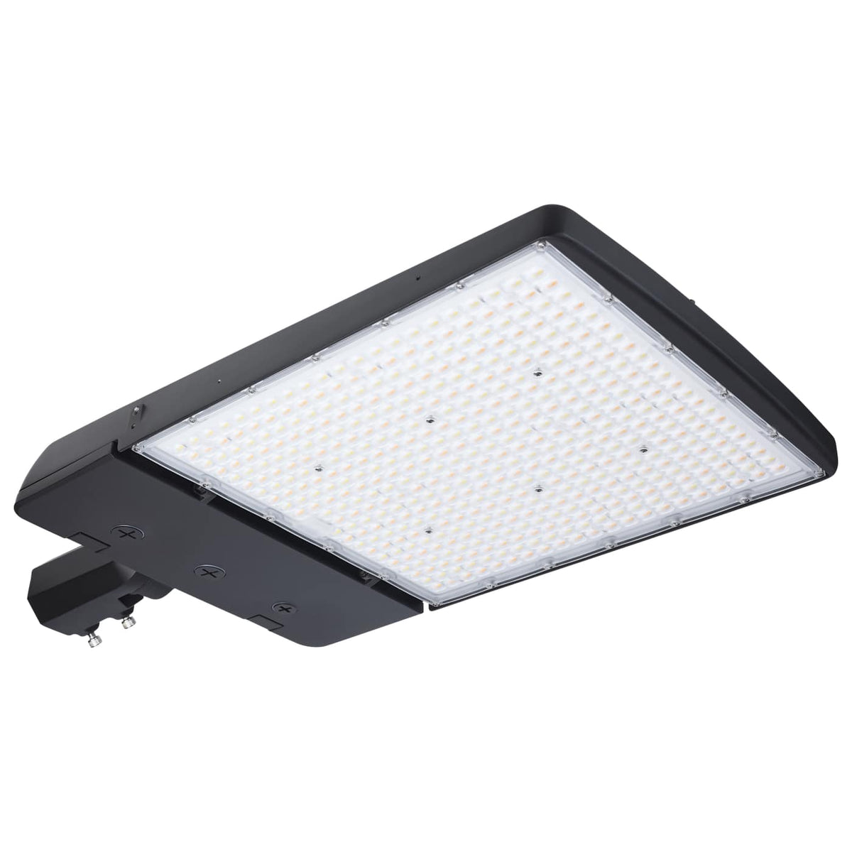 Satco 65-1526 LED Area Light 300/240/200 Wattage Selectable 3K/4K/5K CCT Selectable Beam Angle Selectable Bronze 120-277 Volt