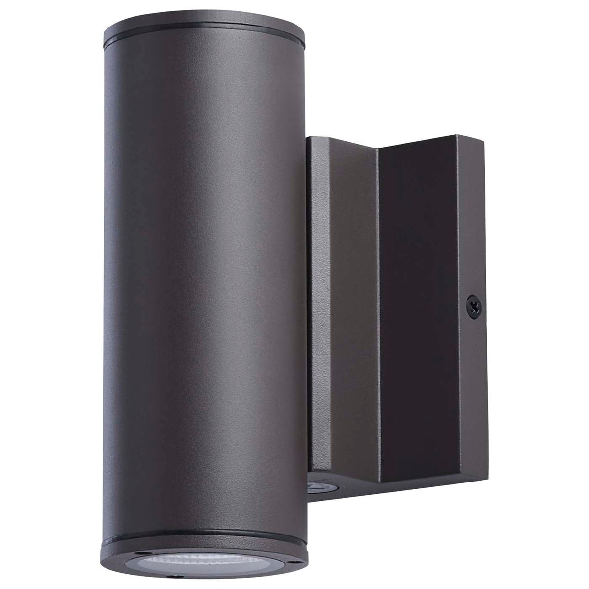Satco 65-1761 10 Watt 3K/4K/5K CCT Selectable 2 Light Small Wall Sconce Up and Down Installation Dark Bronze Finish 120-277 Volt