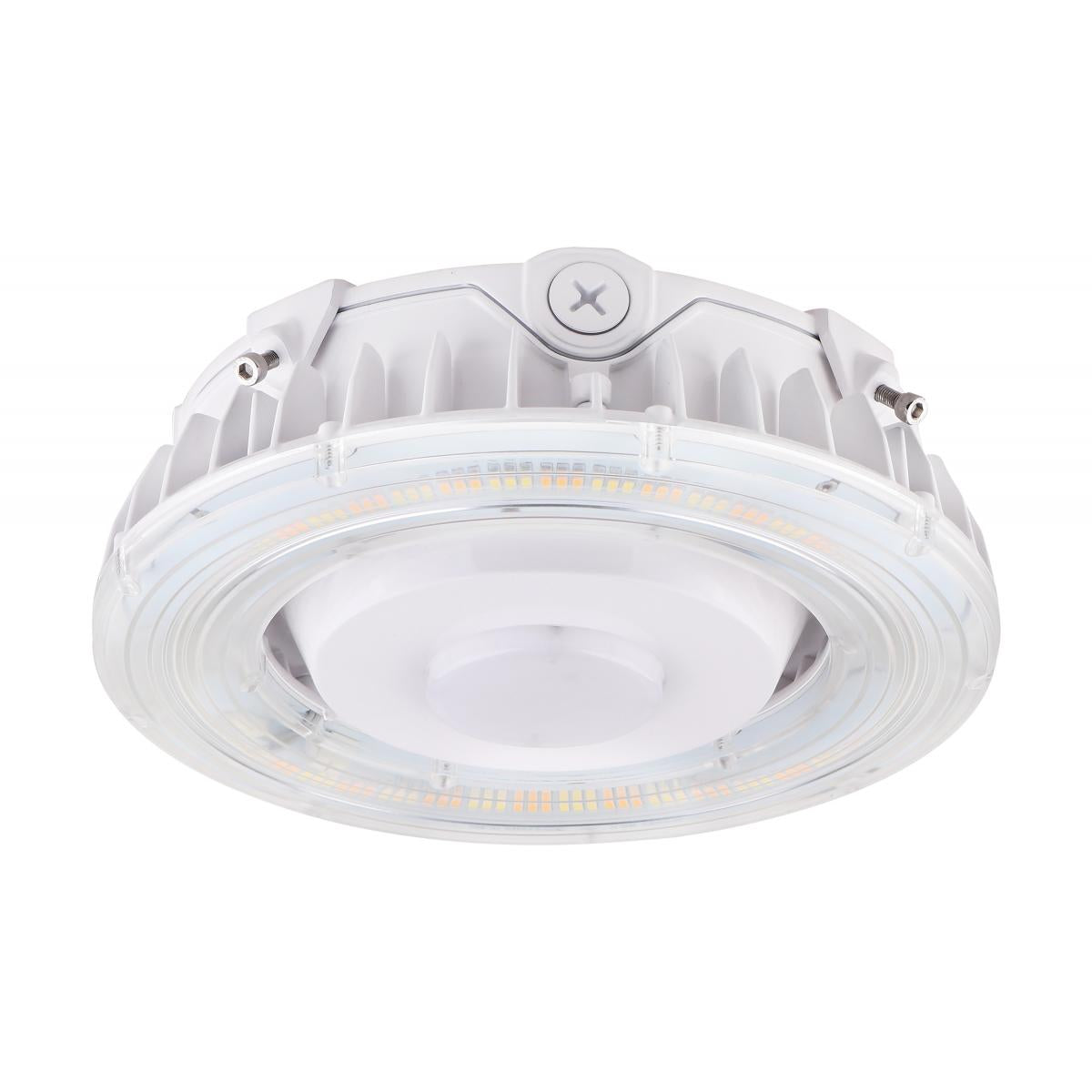 Satco 65-631 LED Canopy Fixture 100 Watt CCT Selectable White Finish 100-277 Volt