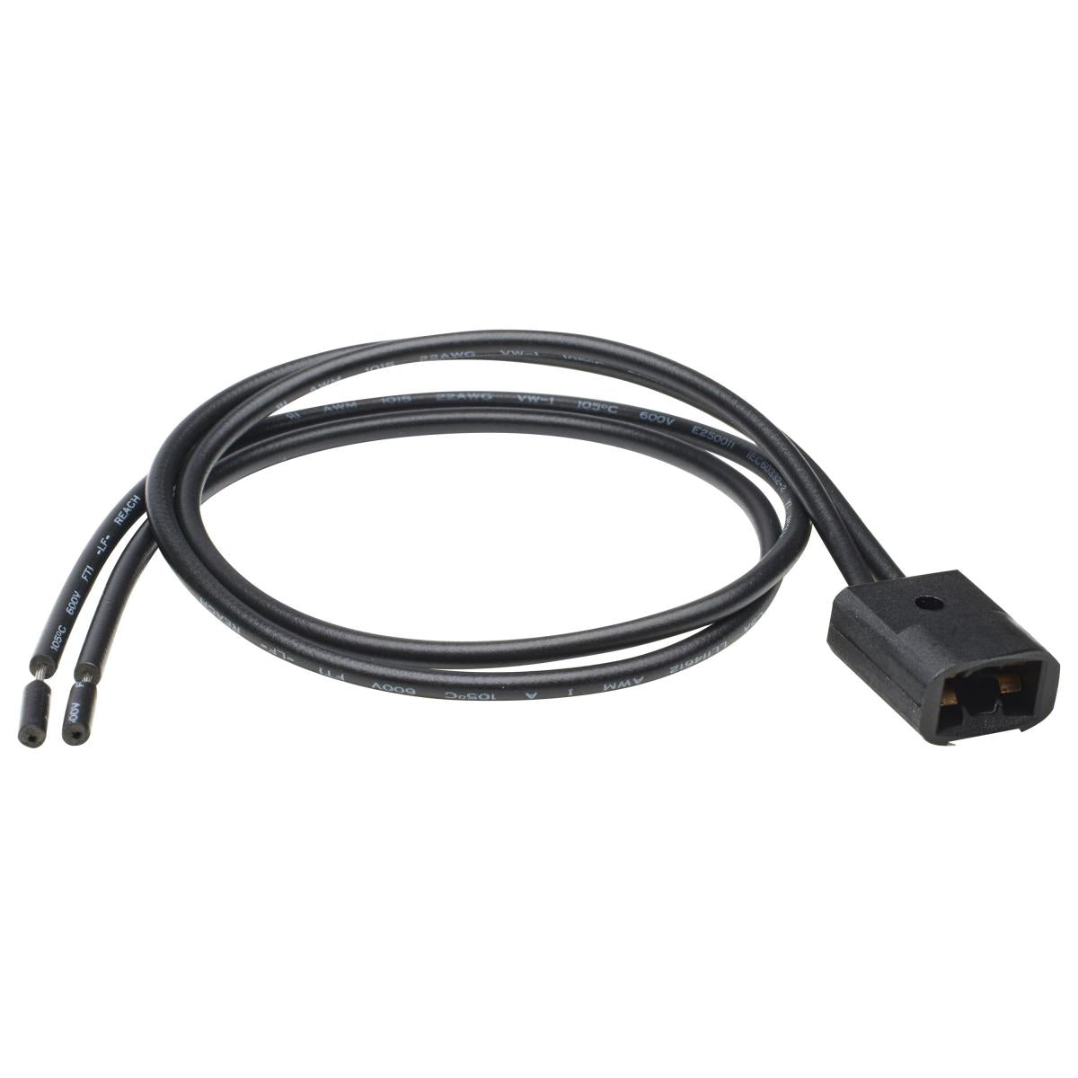 Satco 80-2816 T3/T5 Wedge Socket for Wedge 2.1x9.5d bulbs 12 inch 18 AWG wire Nylon 6/6 plug