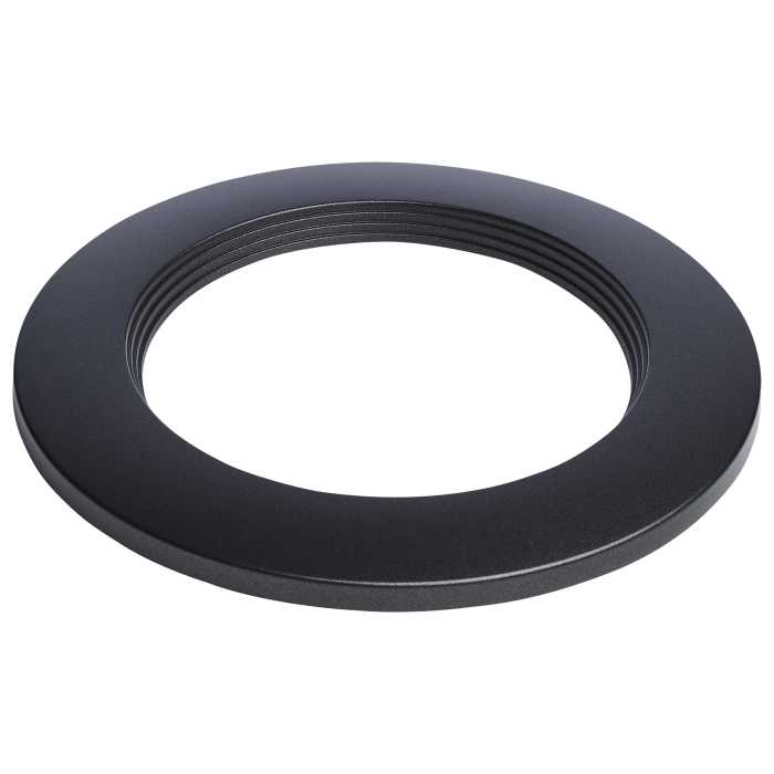 Satco 80-2904 DLR TRIM ACC/4/WR/RND/BK Regressed Wafer Downlight Retrofit Trim 4 Inch Matte Black Finish