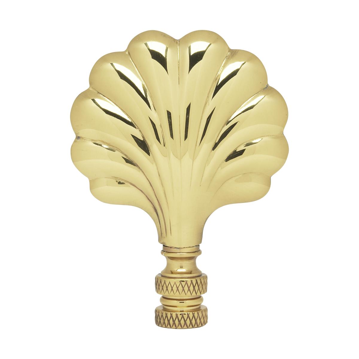 Satco 90-1746 Fan Brass Finial 3" Height 1/4-27 Polished Brass Finish