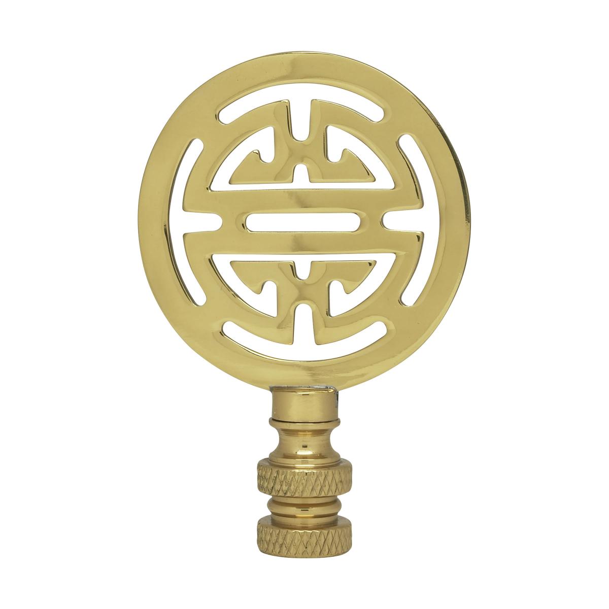 Satco 90-1747 Oriental Brass Finial 2-3/4" Height 1/4-27 Polished Brass Finish