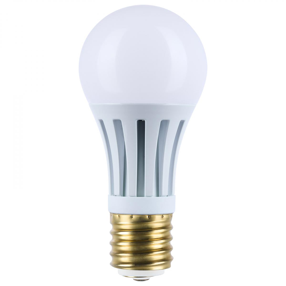 Satco S11491R1 10/22/33 Wattage Selectable PS25 LED Three-Way Lamp E39d Mogul Base 3000K White Finish 120 Volt