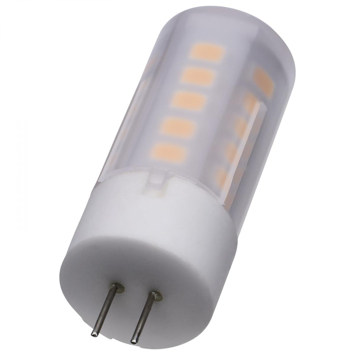 Satco S12313 3 Watt T5 LED Frost Finish Bi Pin G4 Base 3000K 12 Volt
