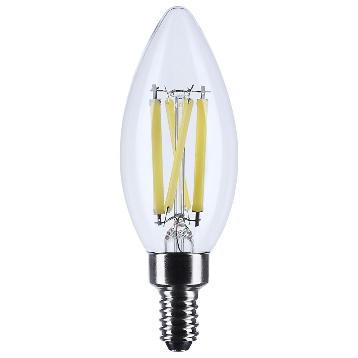 Satco S12493 4B11/LED/950/CL/E12/10PK 4W B11 5000K E12 10 PACK