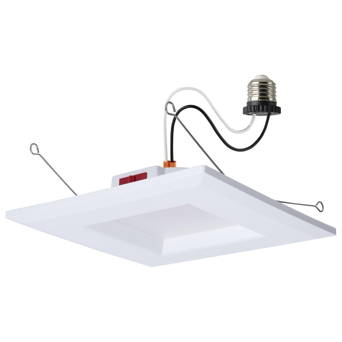 Satco S12603 8WLED/DLR/5-6/5CCT/E/SQ/WH 8 Watt LED Downlight Retrofit 5-6 Inch Color Selectable Square White