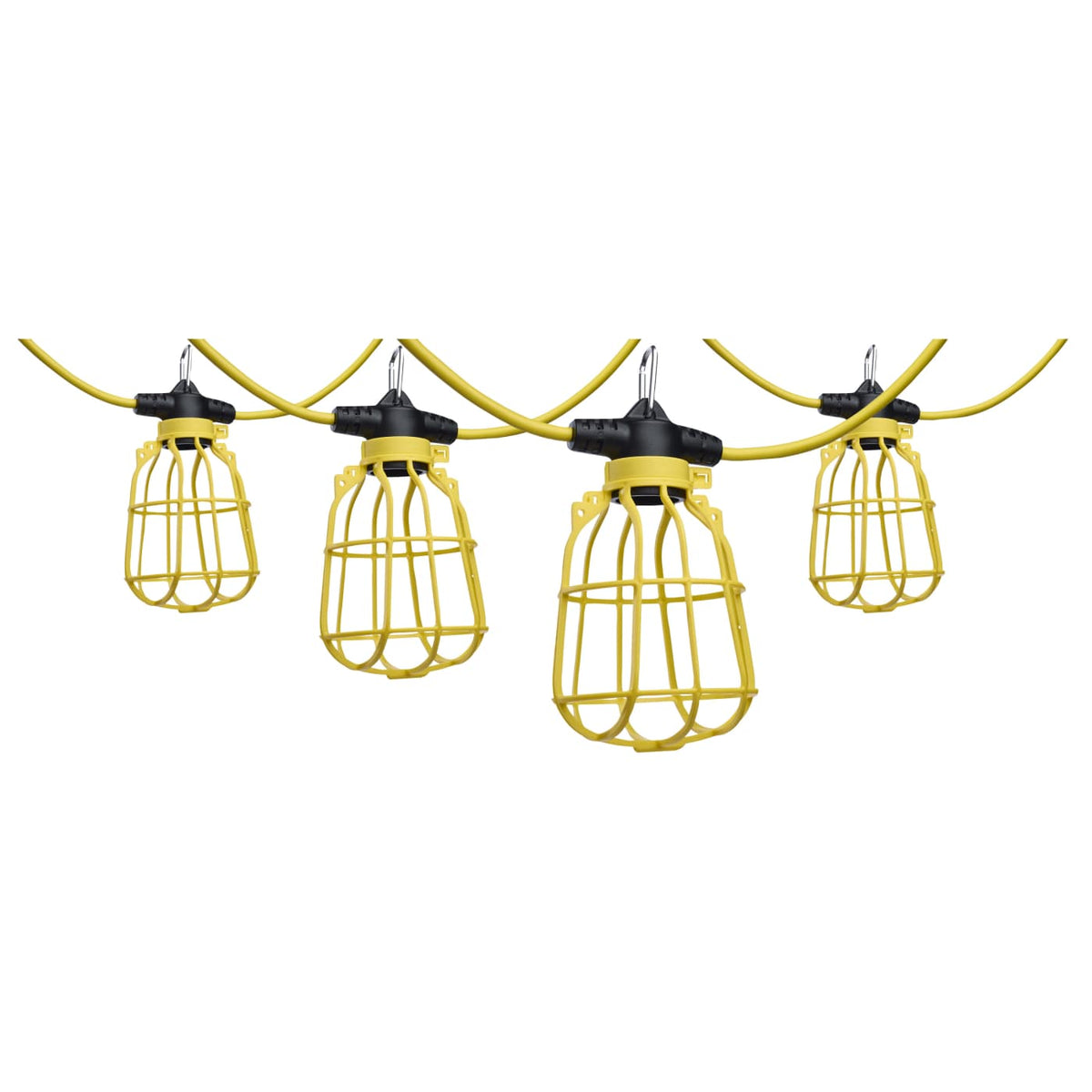 Satco S13093 50 Foot Temporary String Light E26 Plastic Cages Lamps not included