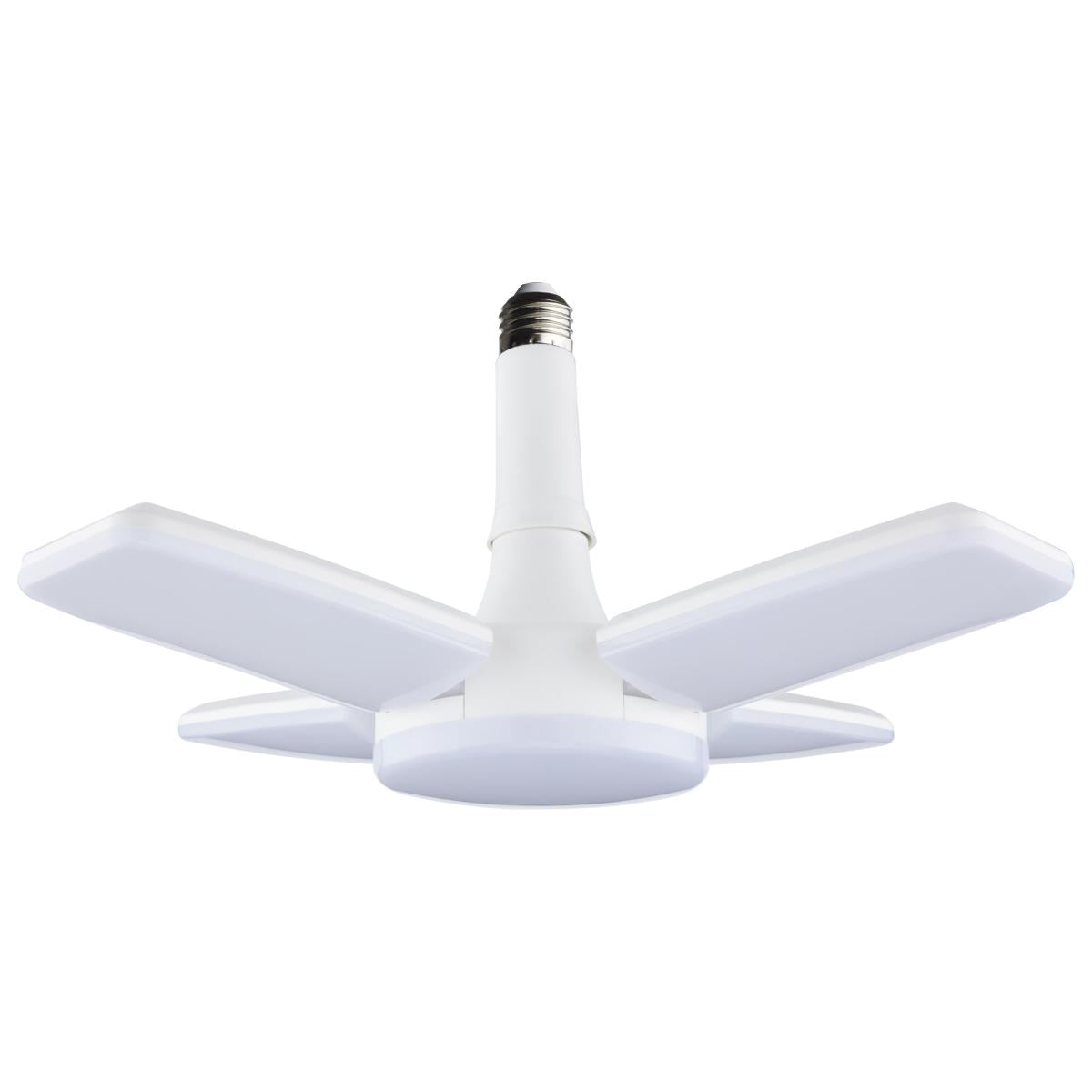 Satco S13147 60 Watt LED Multi-Beam Utility/Garage Lamp 5000K Natural Light White Finish 120 Volt