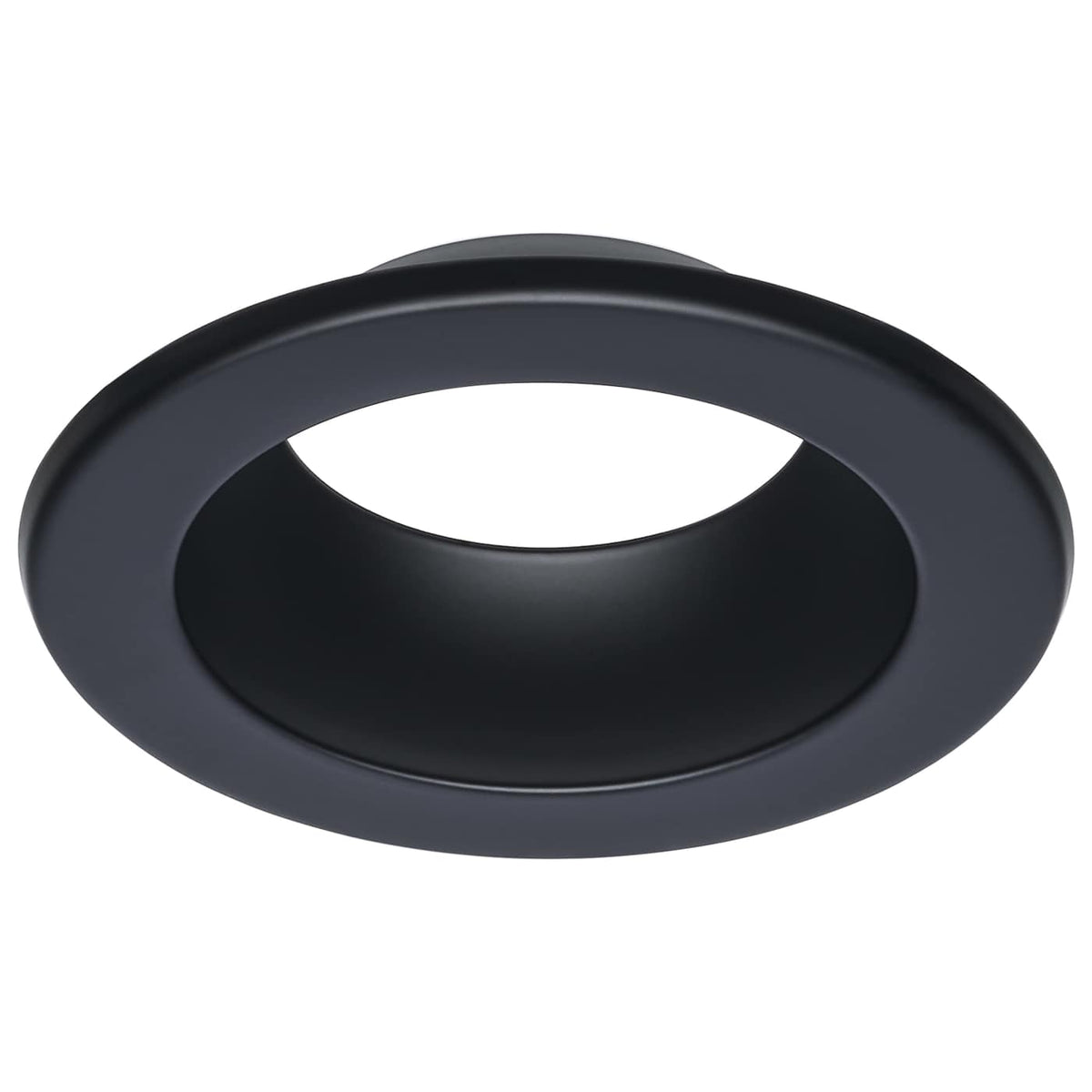 Satco S13522 Performer Series Commercial LED Downlight Trim 4 Inch Round Matte Black Finish Compatible with Performer Series S13510