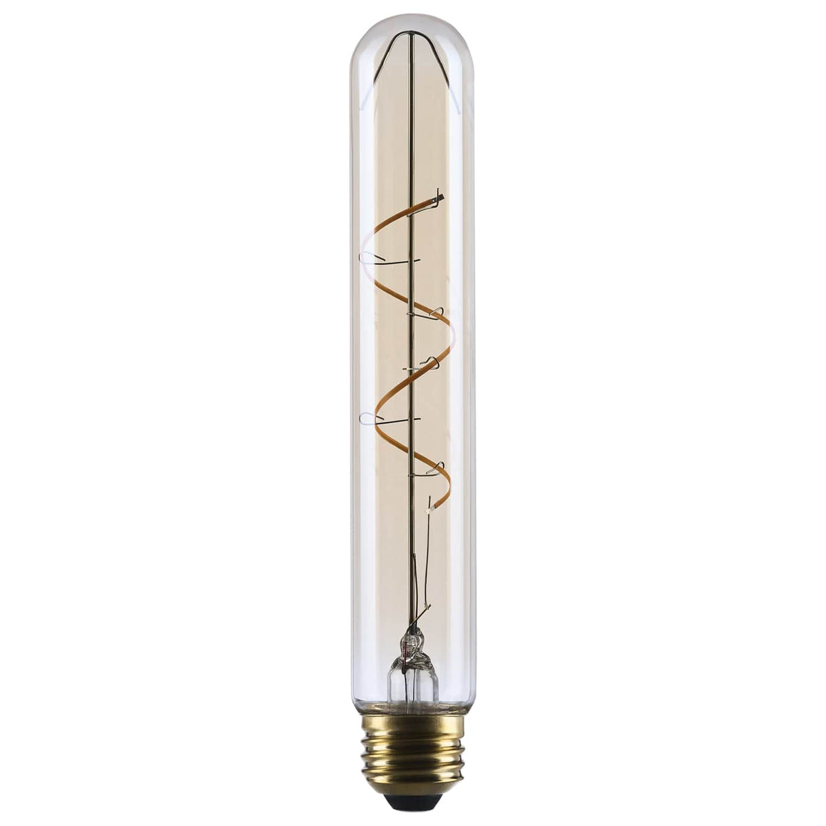 Satco S14229 3.5 Watt T9 LED 2000K CCT Medium Base Clear Glass Amber Coil Filament Dimmable 120 Volt