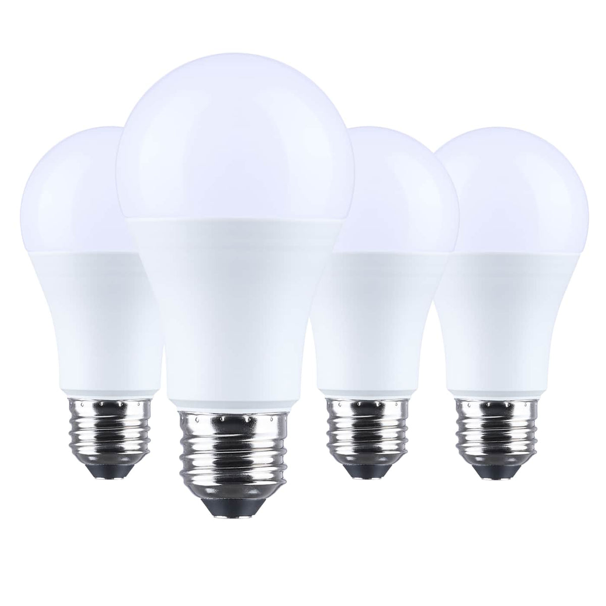 Satco S14342 15 Watt LED A19 5000K CCT Medium Base Plastic 120 Volt 4-Pack
