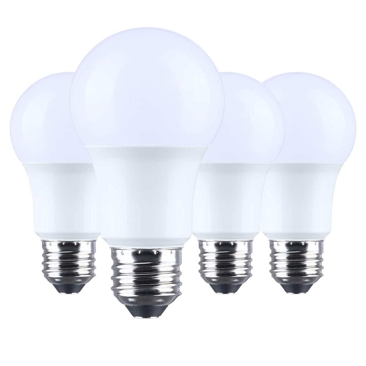 Satco S14362 9.8 Watt LED A19 5000K CCT Medium Base Plastic 120 Volt 4-Pack