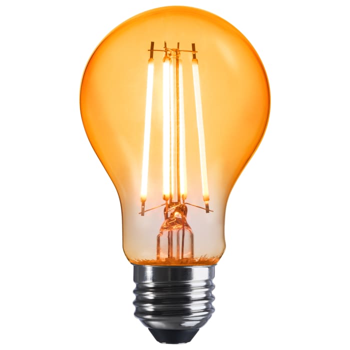 Replacement for Satco S14988 8 Watt A19 LED Ceramic Orange Medium base 360 deg. Beam Angle 120 Volt - NOW S14385