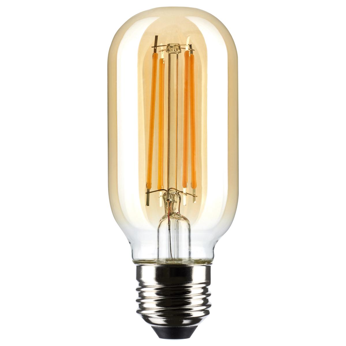 Satco S21378 5.5 Watt T14 LED Clear Medium Base 2000K 500 Lumens 120 Volt
