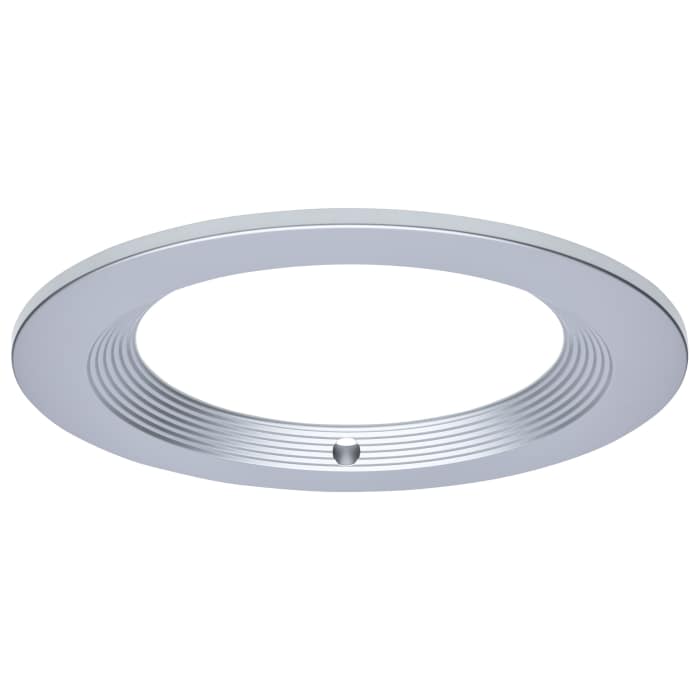 Satco S21658 CDL 8IN ROUND TRIM SILVER 8-Inch Round Trim for LED Commercial Downlight Silver Finish