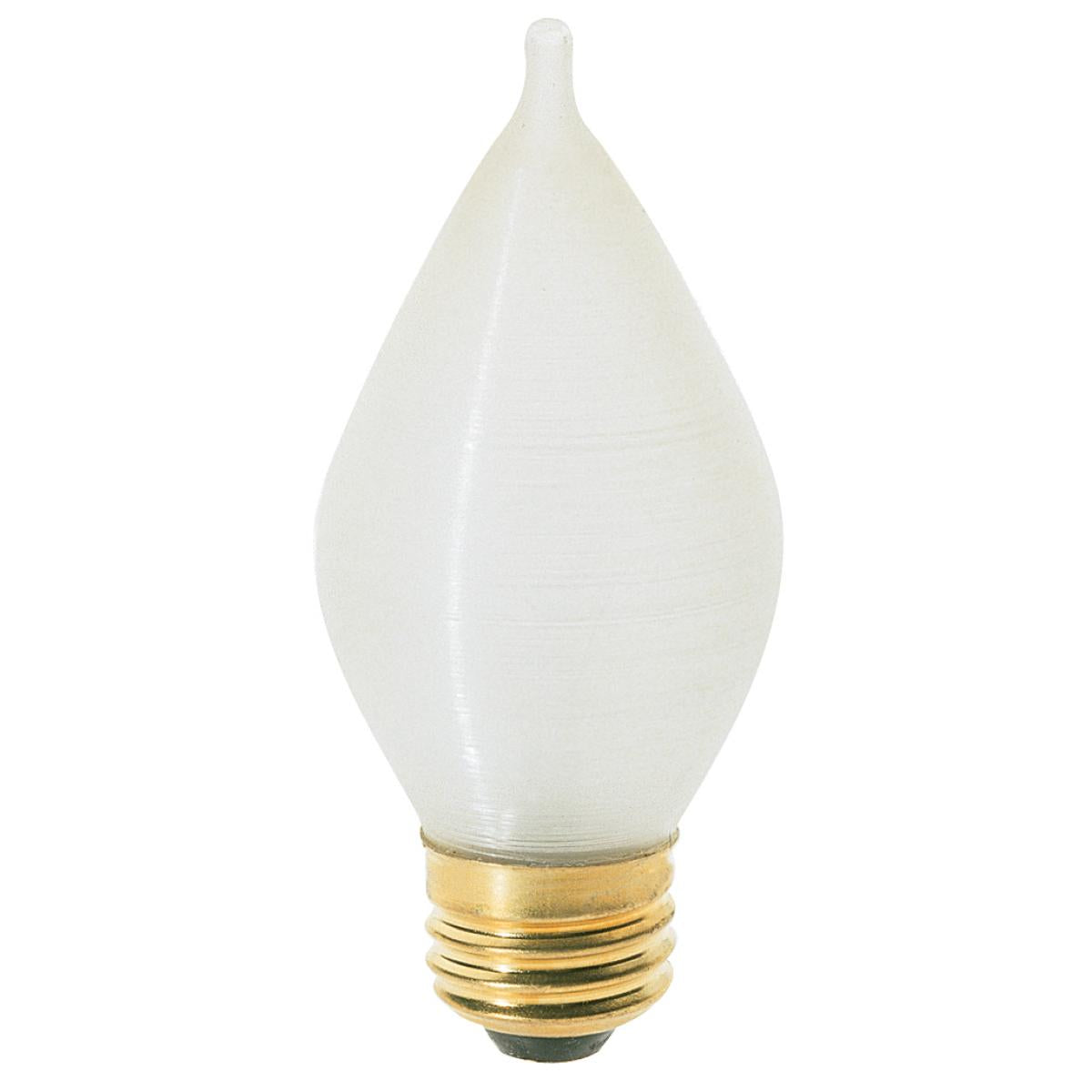 Satco S2714 40 watt 120 volt C15 Medium Screw (E26) Base Satin Spun