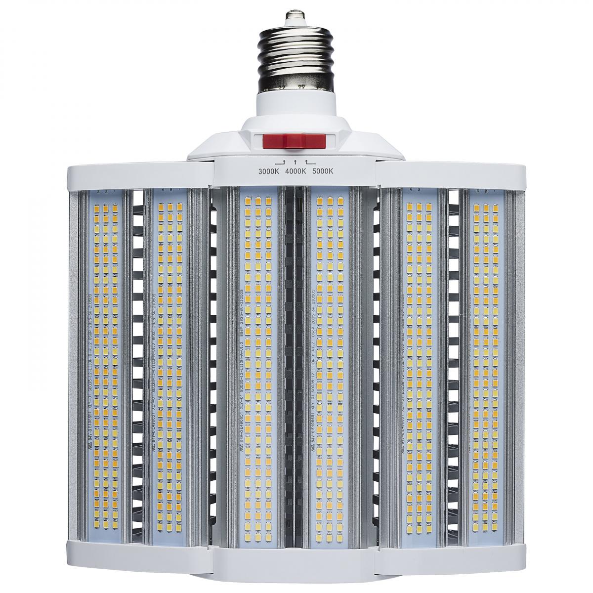 Satco S28938R1 LED Shoe Box Lamp 90/100/110 Wattage Selectable 3K/4K/5K CCT Selectable 120-277 Volt White Finish