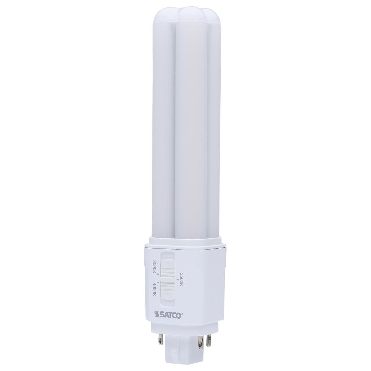 Satco S29856 9.5W/LED/CFL/3CCT/DR/4P 9.5 Watt LED PL 30K/35K/40K CCT Selectable; G24q Base Type A