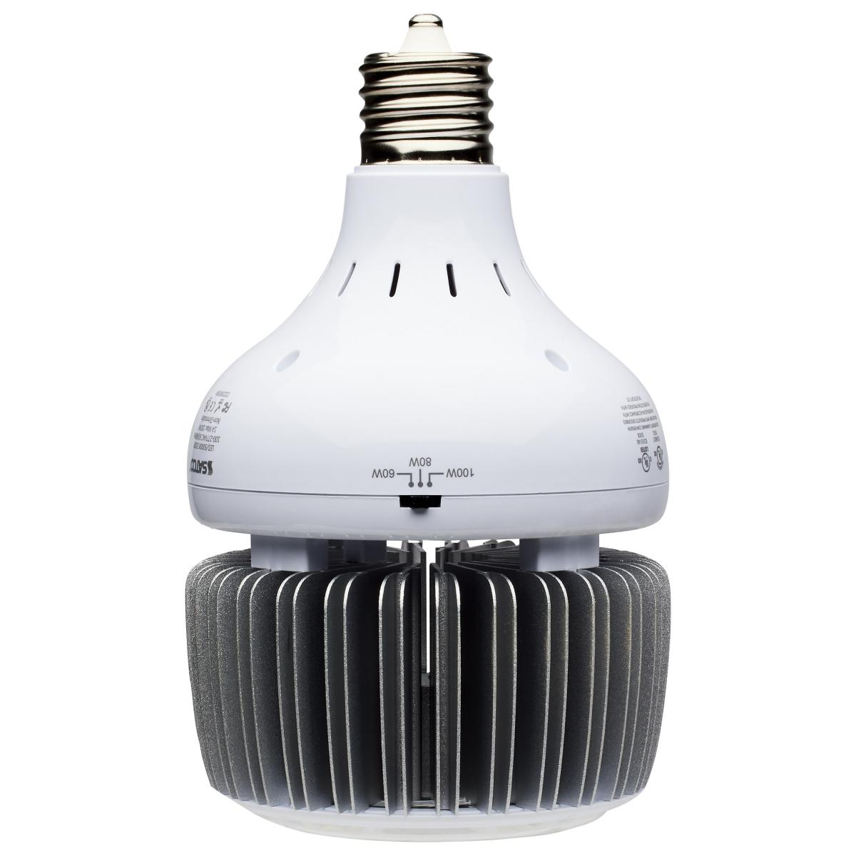 Replacement for Satco S23113 80 Watt - LED HID Replacement; 5000K; Mogul extended base; Type B Ballast Bypass; 120-277 Volt; Dimmable - NOW S33113