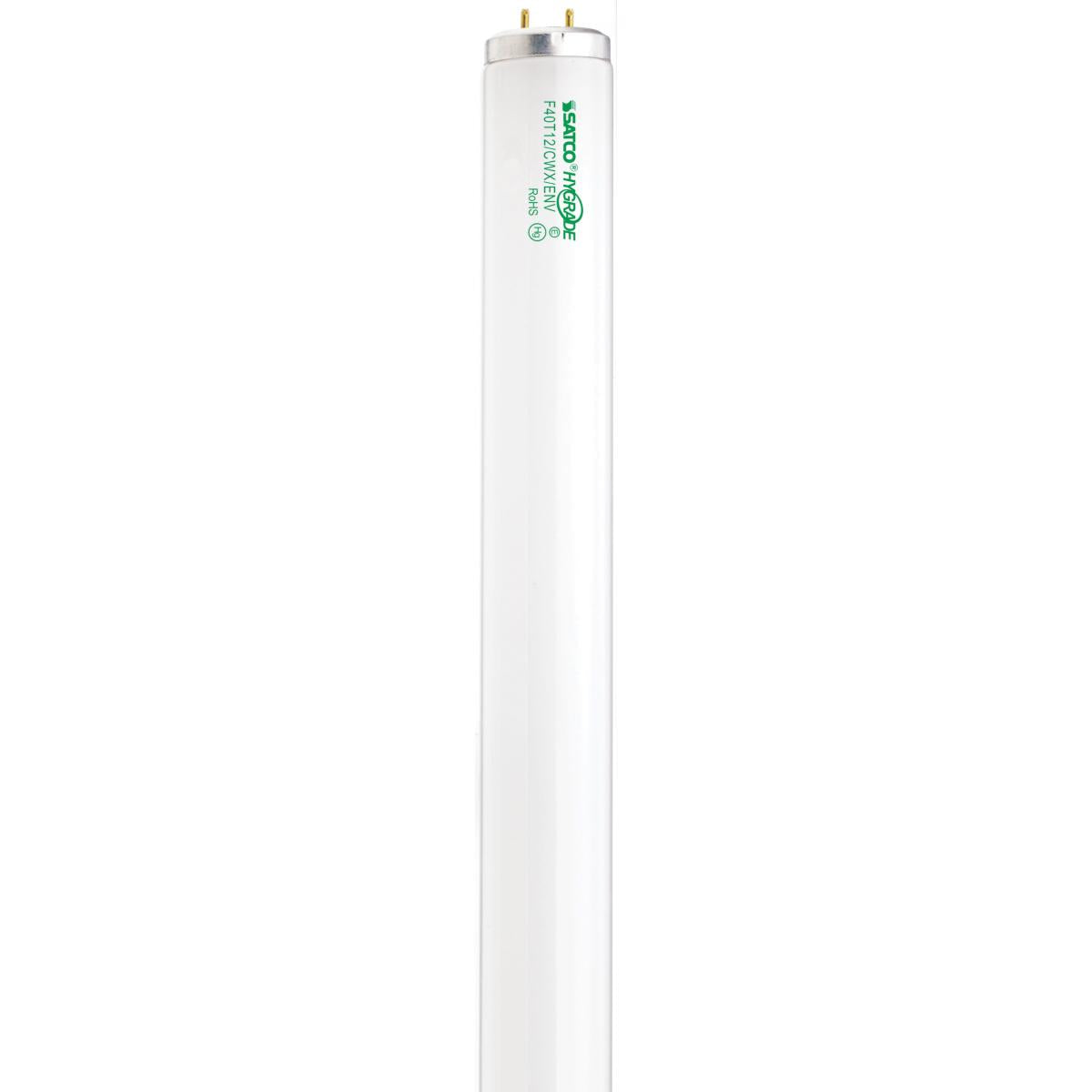 Satco S6637 F40T12/CWX 40 Watt T12 Fluorescent 4100K Cool White 90 CRI Medium Bi Pin base - CASE PACK 30