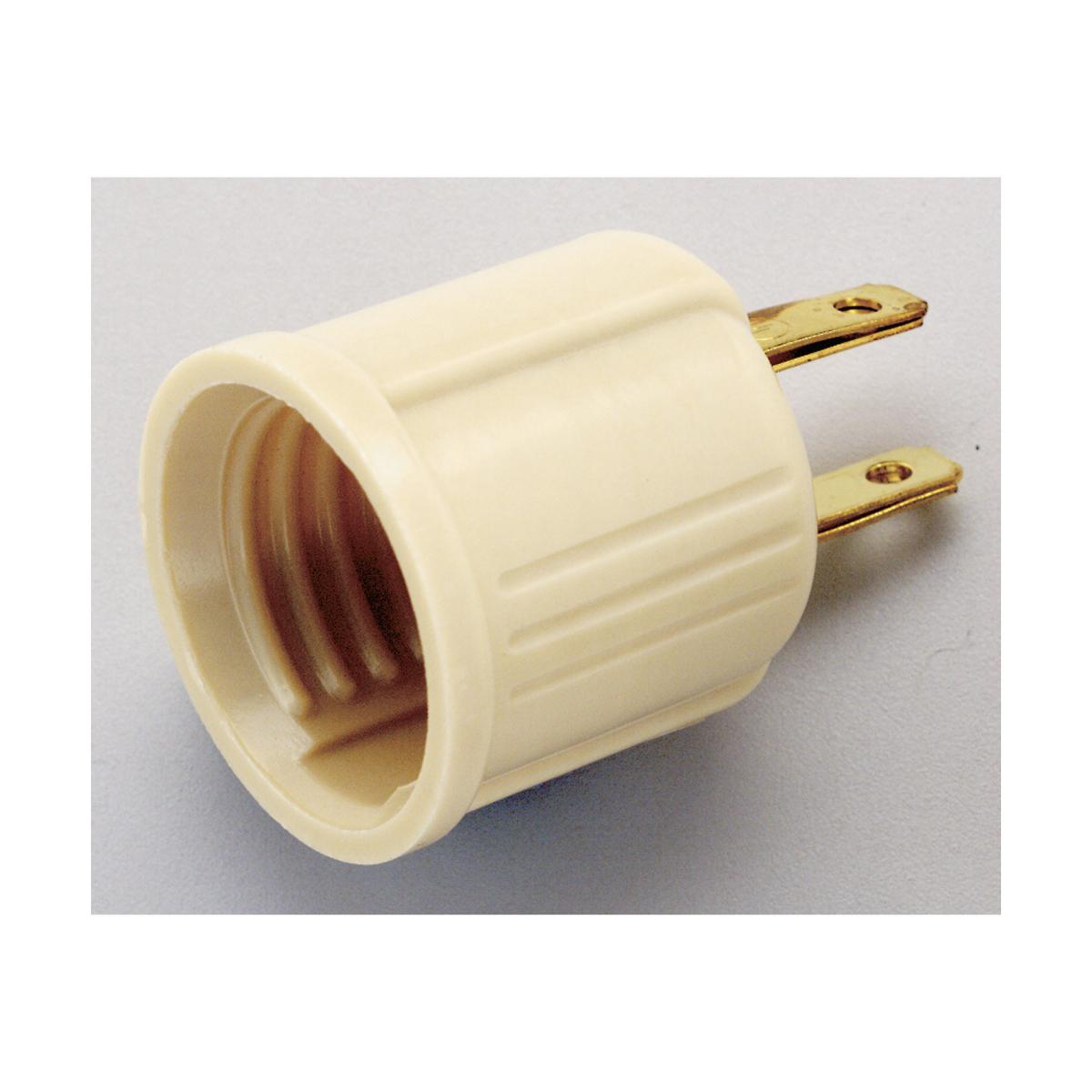 Satco S70-544 Bakelite Socket Adapter Ivory Finish