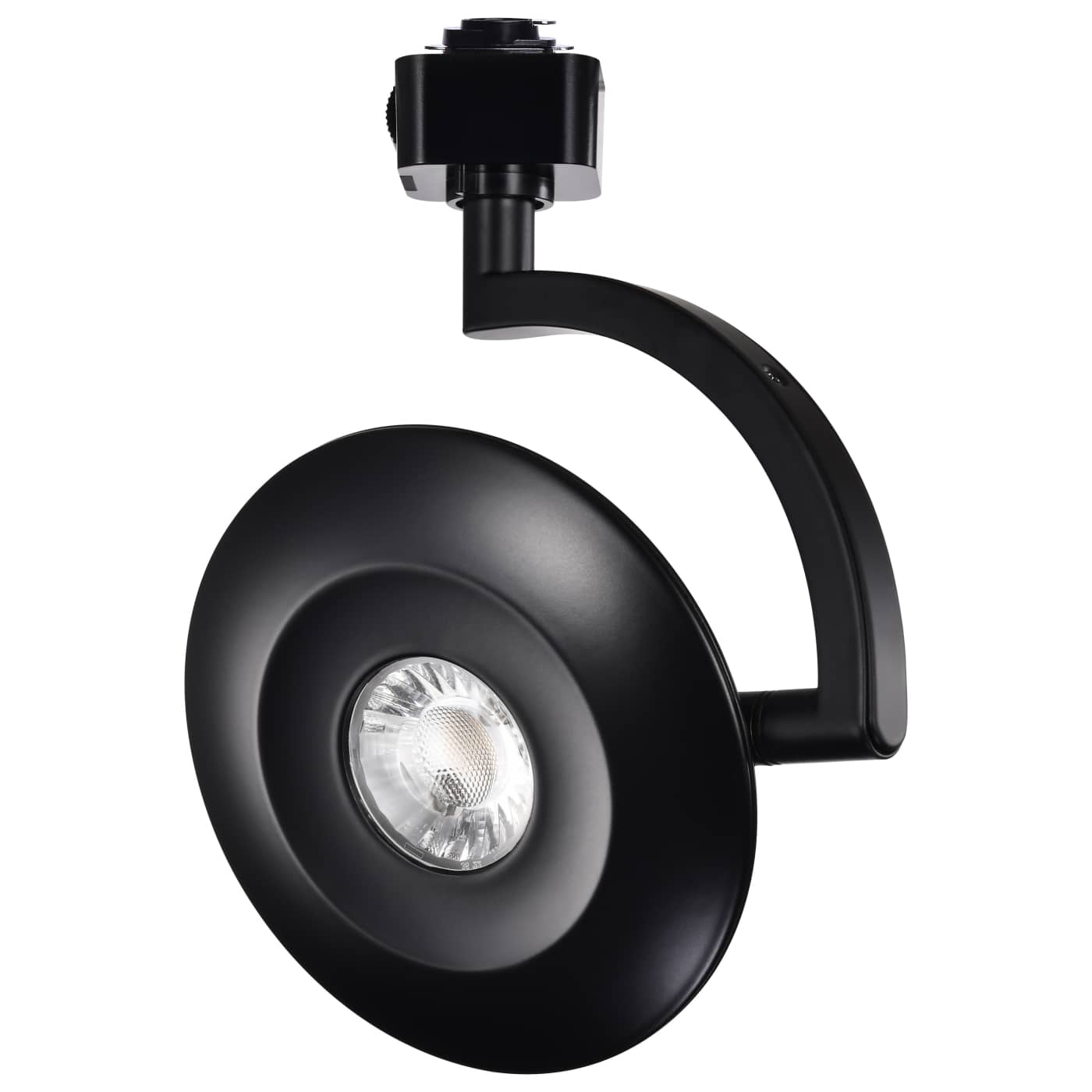 Satco TH671 Orb 12 Watt LED H-Style Track Head 3000K/4000K/5000K CCT Selectable 24 Degree Beam Angle Black Finish 120 Volt H-Style