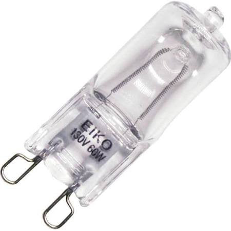 Eiko 00322 JCD130V40WG9 40W G9 Clear Halogen Looped Pin Base 130V