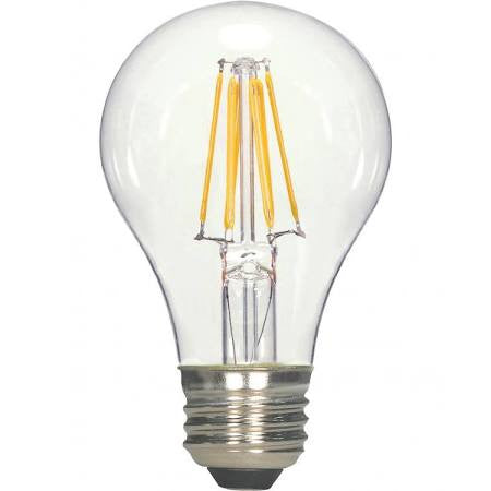 Replacement for Satco S9562 6.5A19/CL/LED/E26/27K/120V LED A19 120 Volts 6.5W Medium base 2700K - NOW S12408