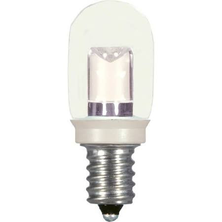 Satco S9177 0.8W T6/CL/LED/120V/CD LED T6 Light bulb 120 Volts 0.8 Watts Candelabra base 2700K