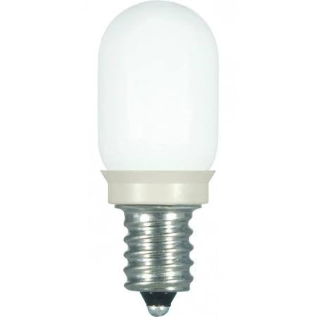 Satco S9176 0.8W T6/FR/LED/120V/CD LED T6 Light bulb 120 Volts 0.8 Watts Candelabra base 2700K color temperature