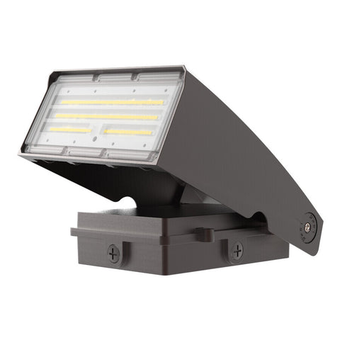 Eiko 12400 WPA/PS75/8CCT/HD/BZ Adjustable Wallpack PowerSet 75W 80CRI 5000/4000/3000K 120-347V DIM Bronze