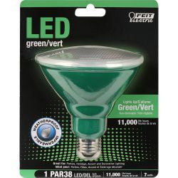 FEIT PAR38/G/10KLED 11,000 Hour Non-Dimmable Green PAR38/G/10KLED/BX