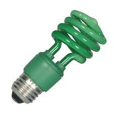 Satco 07272 13 watt 120 volt T2 Medium Screw Base Green CFL
