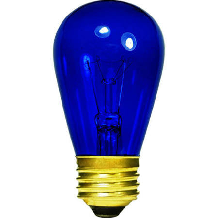 Halco 9055 S14BLU11T 11W S14 BLUE TRANSPARENT 130V - CASE PACK 25 ONLY