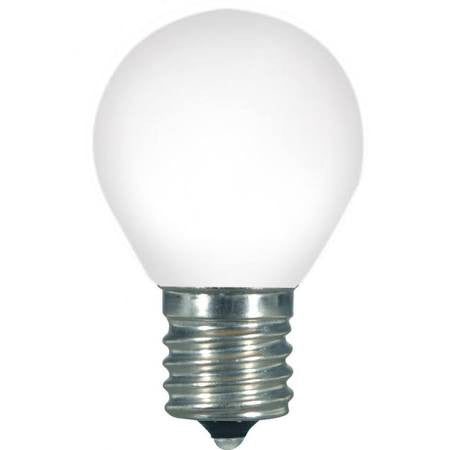 Satco S9168 1.0W S11/WH/LED/E17/120V LED S11 Light bulb 120 Volts 1W Intermediate 2700K White