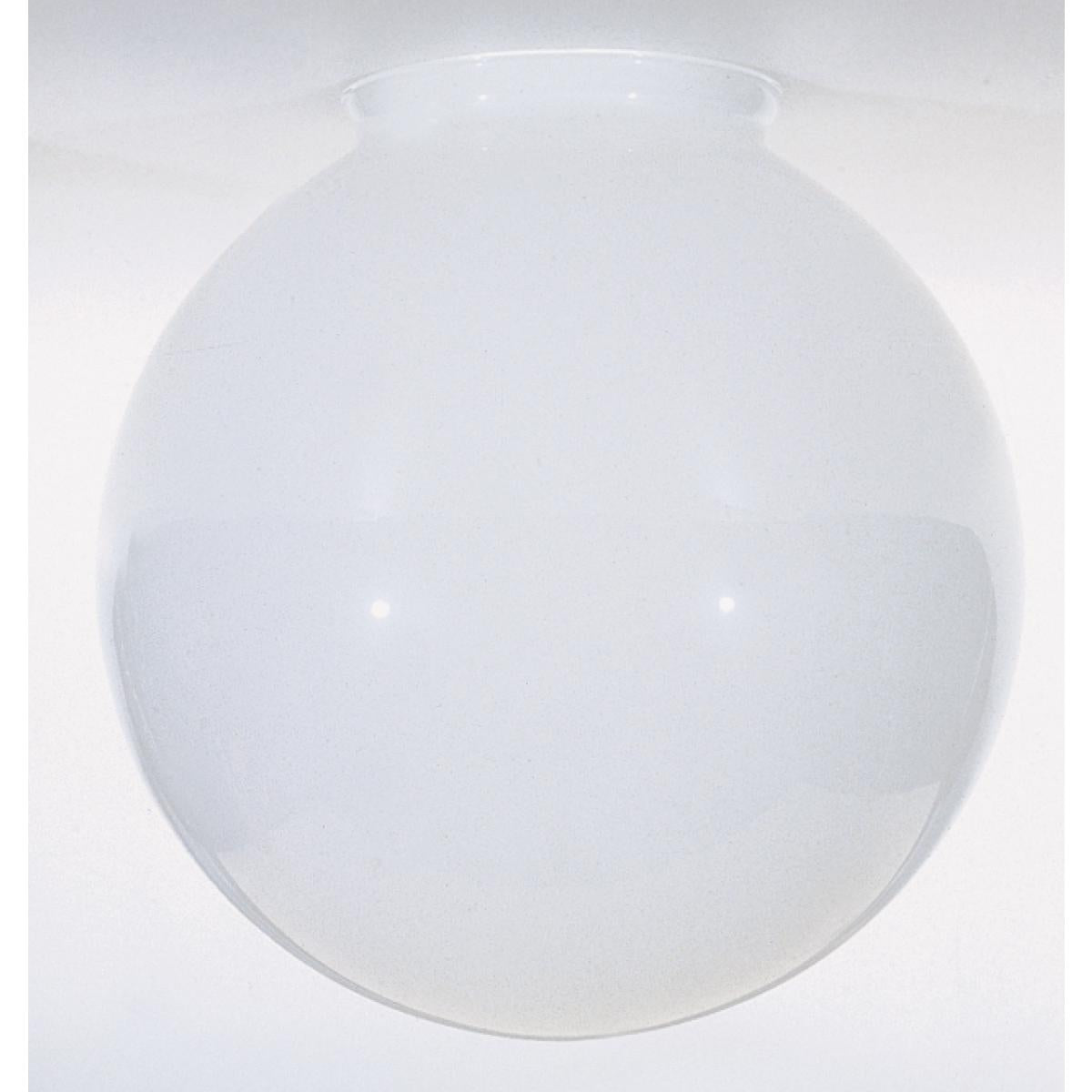 Satco 50-144 Sprayed Glossy White Ball Shade 8 in. Diameter 4 in. Fitter