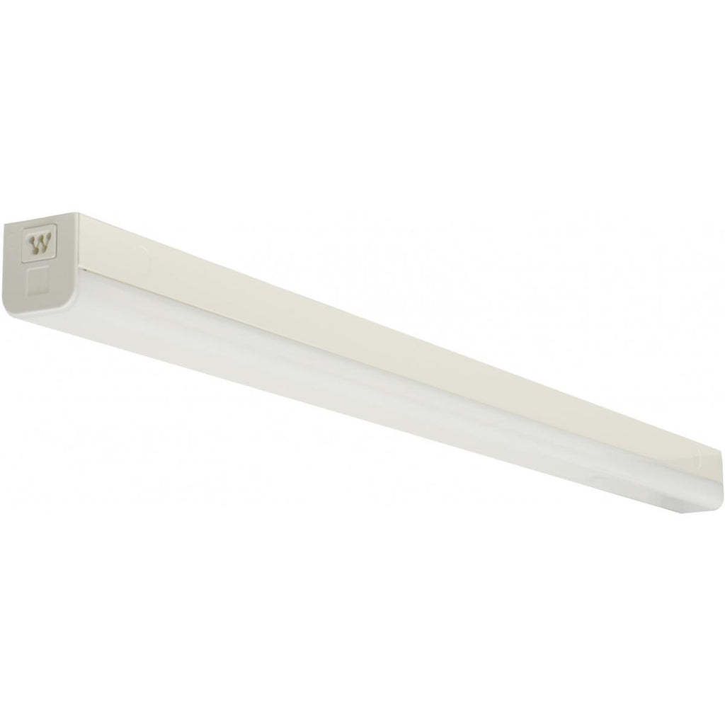 Satco 651125 LED 4 ft. Slim Strip Light 38W 4000K White Finish Connec