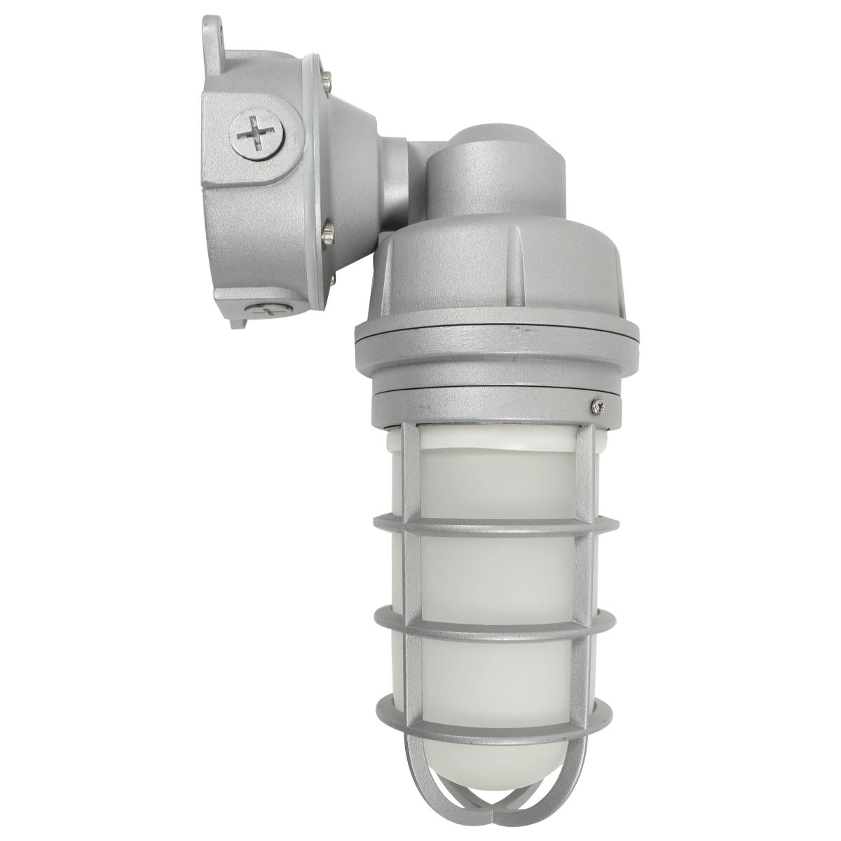 Satco 65-550 LED Adjustable Vapor Tight Fixture; 20W; CCT Selectable 3K/4K/5K; Gray Finish